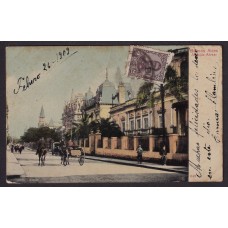 CIUDAD DE BUENOS AIRES AVENIDA ALVEAR ANTIGUA TARJETA POSTAL